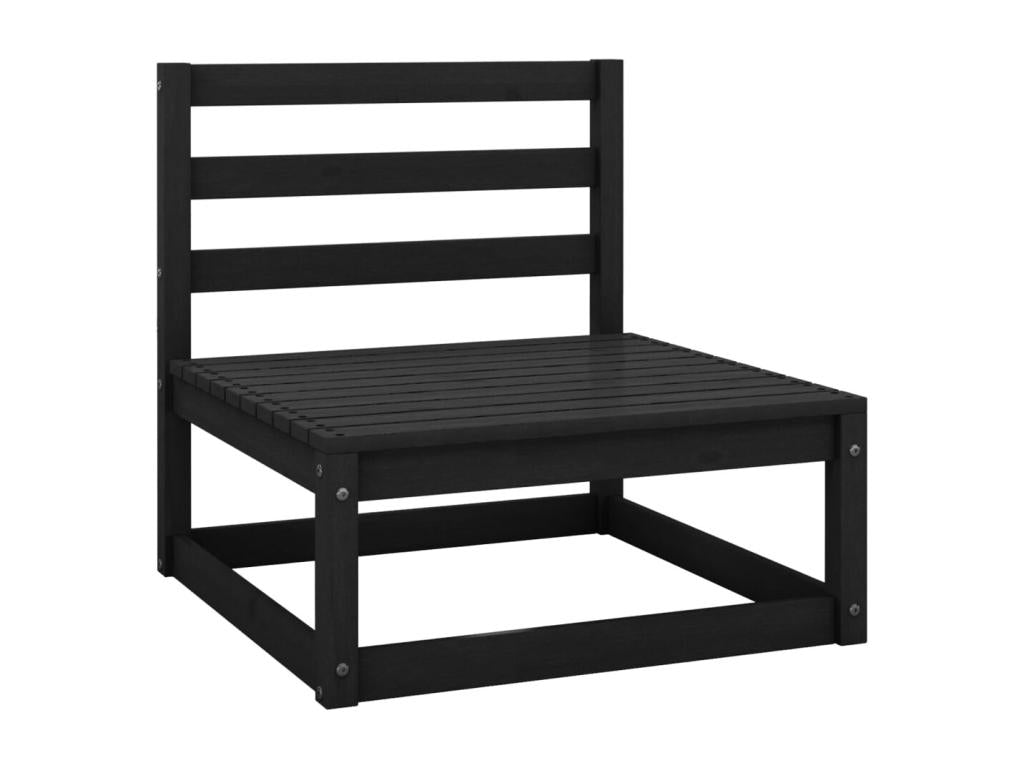 Ensemble de mobilier de jardin 13 pièces en pin noir