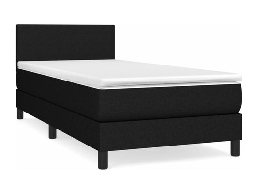 Matelas en tissu, 90 x 190 cm, noir