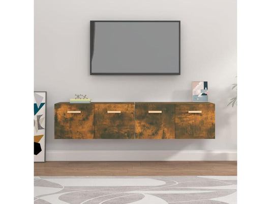 Armoire en bois composite 2 pièces, 80 x 35 x 36,5 cm, marron