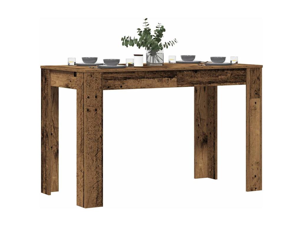 Table en bois composite, 120 x 60 x 76 cm, marron