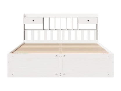 Matelas en bois de pin, 180 x 200 cm, blanc