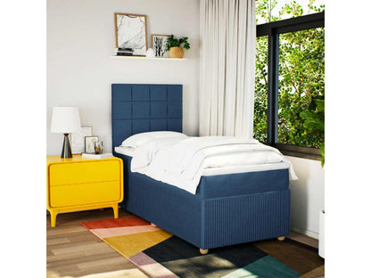 Matelas en tissu, 90 x 190 cm, bleu