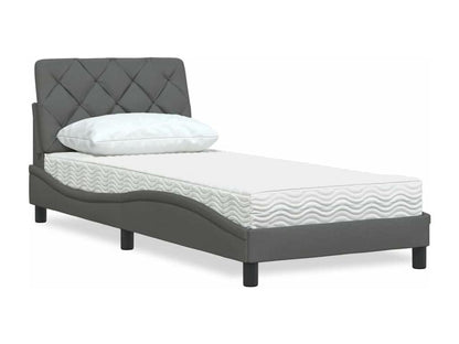 Matelas en tissu, 80 x 200 cm, gris