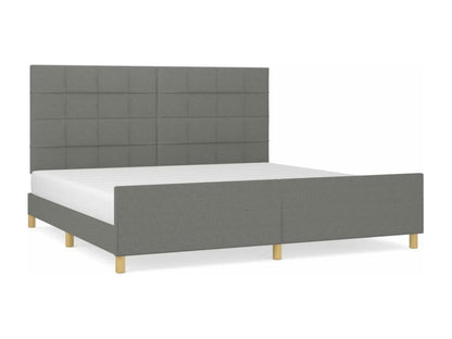 Matelas en tissu, 200 x 200 cm, gris