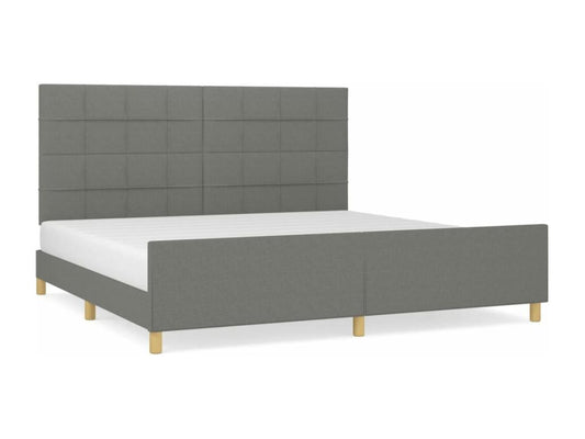 Matelas en tissu, 200 x 200 cm, gris