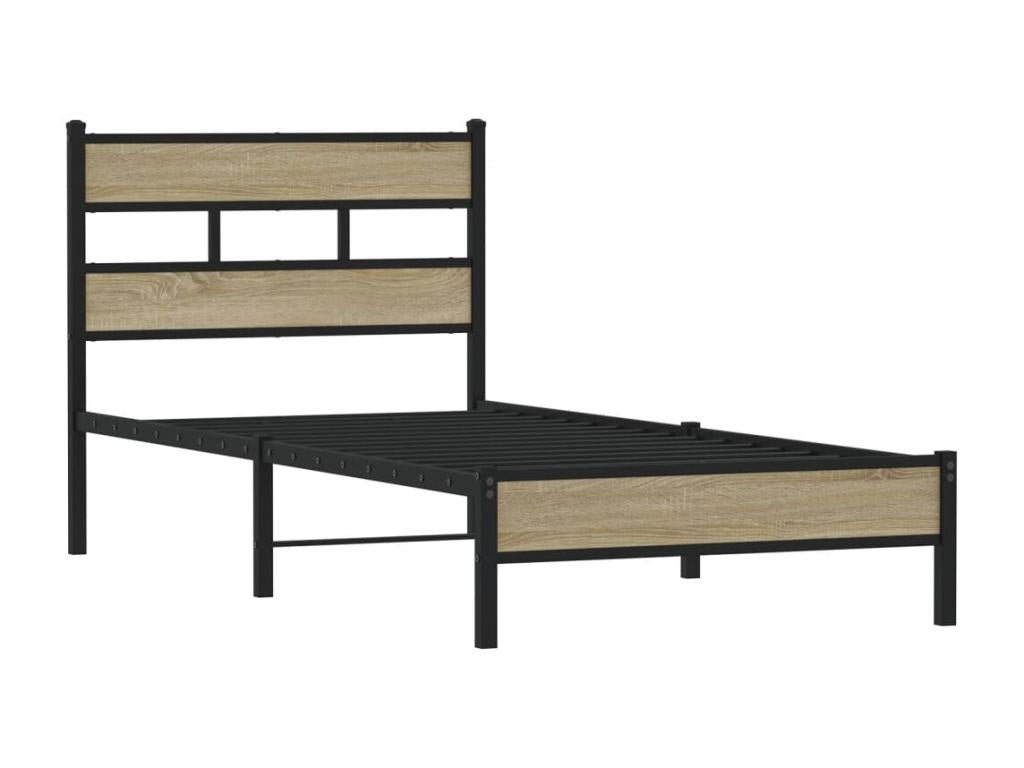 Matelas en bois de chêne, 100 x 200 cm, marron