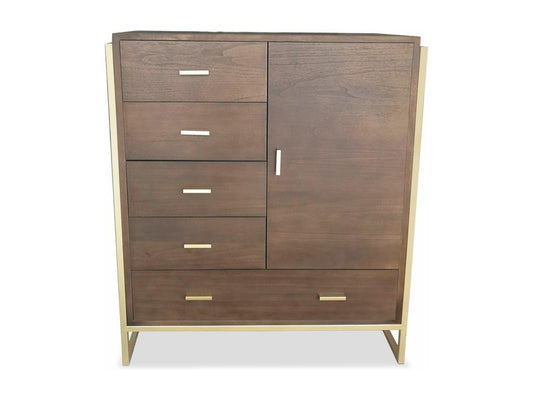 Buffet à une porte, marron