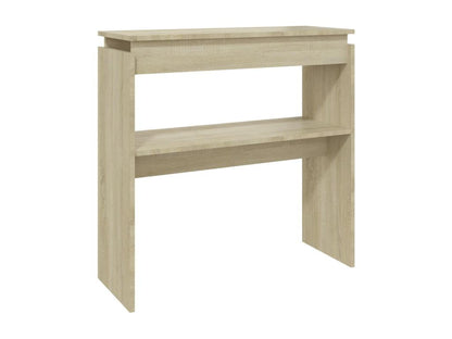 Table en bois composite, 80 x 30 x 80 cm, marron