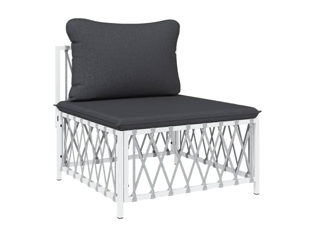 Ensemble de mobilier de jardin, 72 x 72 x 66 cm, gris