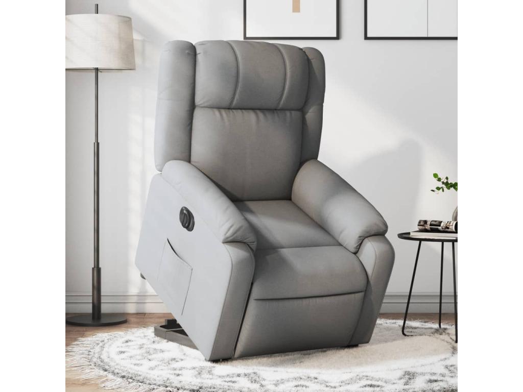 Fauteuil d'appoint en tissu gris