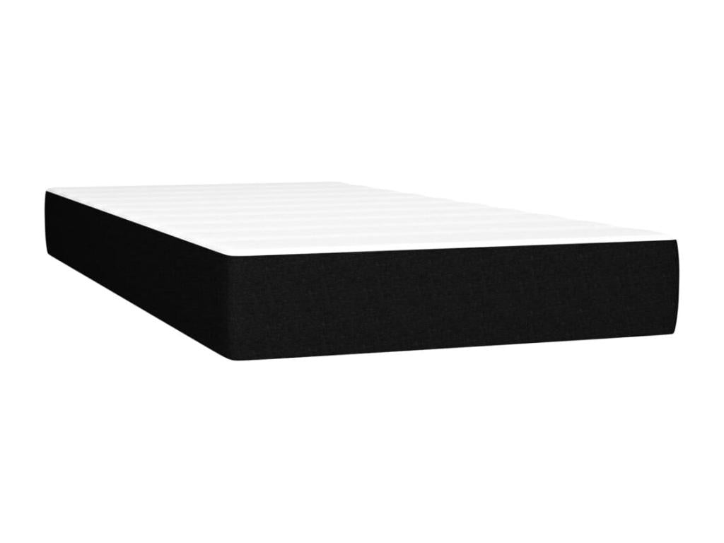 Matelas en tissu, 90 x 190 cm, noir