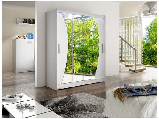 Armoire, 200 x 150 x 58 cm, blanche