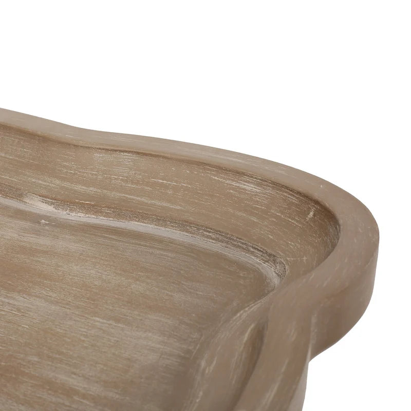 Table d'appoint Ouray style campagne française avec plateau rectangulaire par Christopher Knight Home