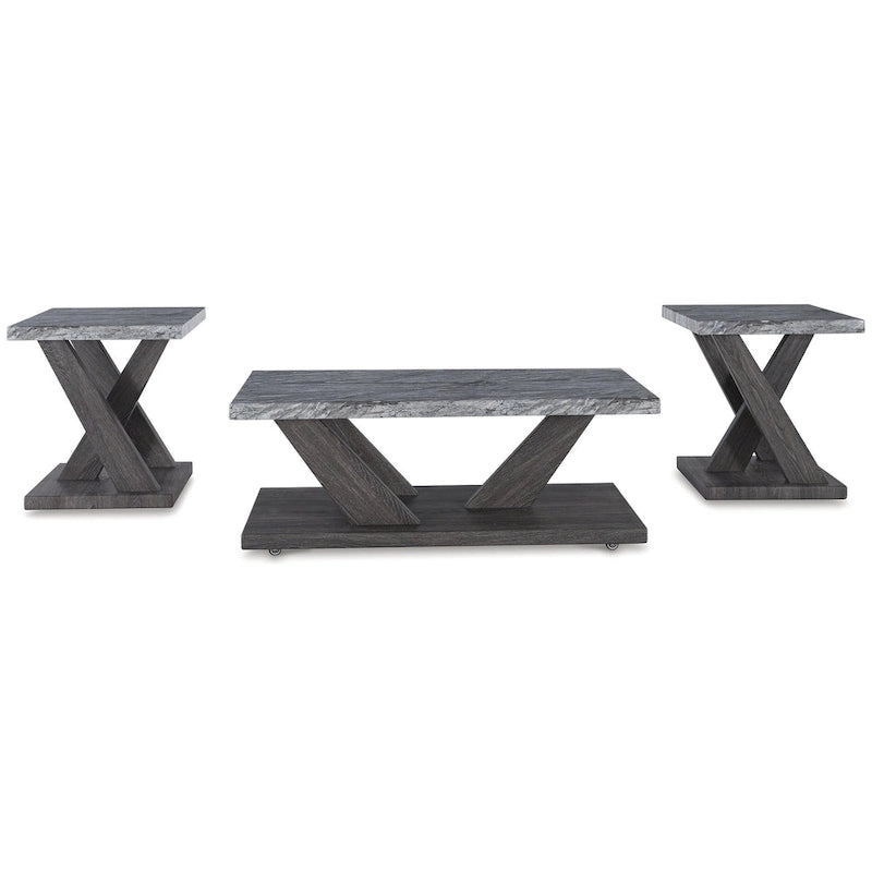 Ensemble de table gris Signature Design by Ashley Bensonale (lot de 3) - 48 po L x 24 po P x 18 po H