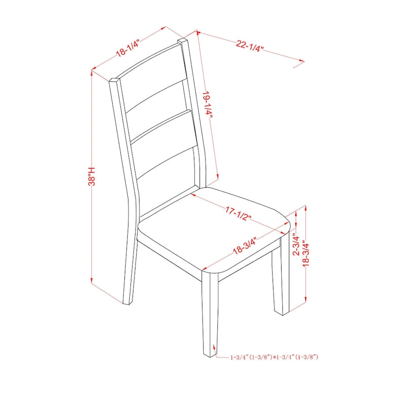 Chaises de salle à manger blanches de style ferme Lyndale de Gray Barn (lot de 2)