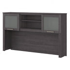 Meuble de rangement Bush Furniture Somerset gris cendré 60W pour bureau en L - 150 cm (L) x 32 cm (l) x 91 cm (H)