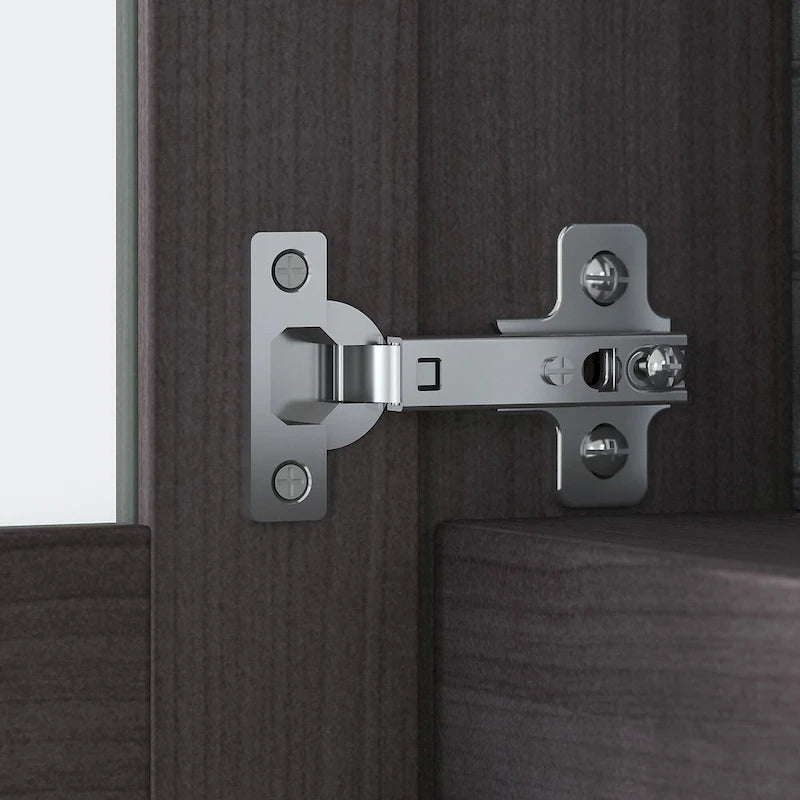 Meuble de rangement Bush Furniture Somerset gris cendré 60W pour bureau en L - 150 cm (L) x 32 cm (l) x 91 cm (H)