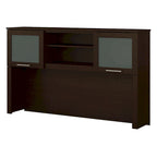 Meuble de rangement Bush Furniture Somerset gris cendré 60W pour bureau en L - 150 cm (L) x 32 cm (l) x 91 cm (H)