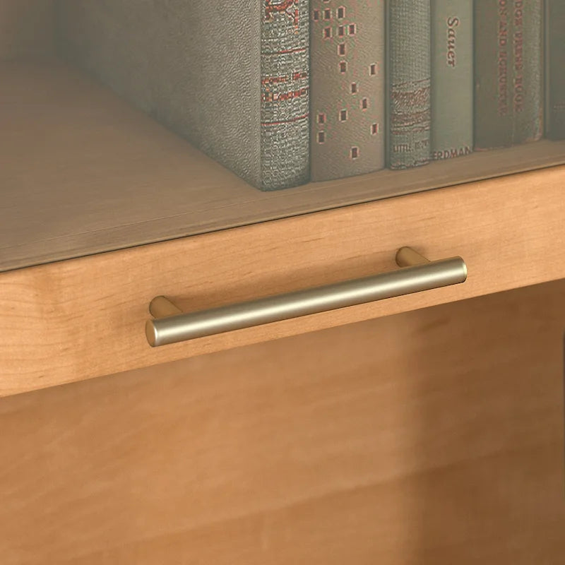 Meuble de rangement Bush Furniture Somerset gris cendré 60W pour bureau en L - 150 cm (L) x 32 cm (l) x 91 cm (H)