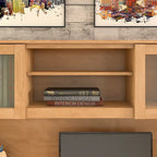 Meuble de rangement Bush Furniture Somerset gris cendré 60W pour bureau en L - 150 cm (L) x 32 cm (l) x 91 cm (H)