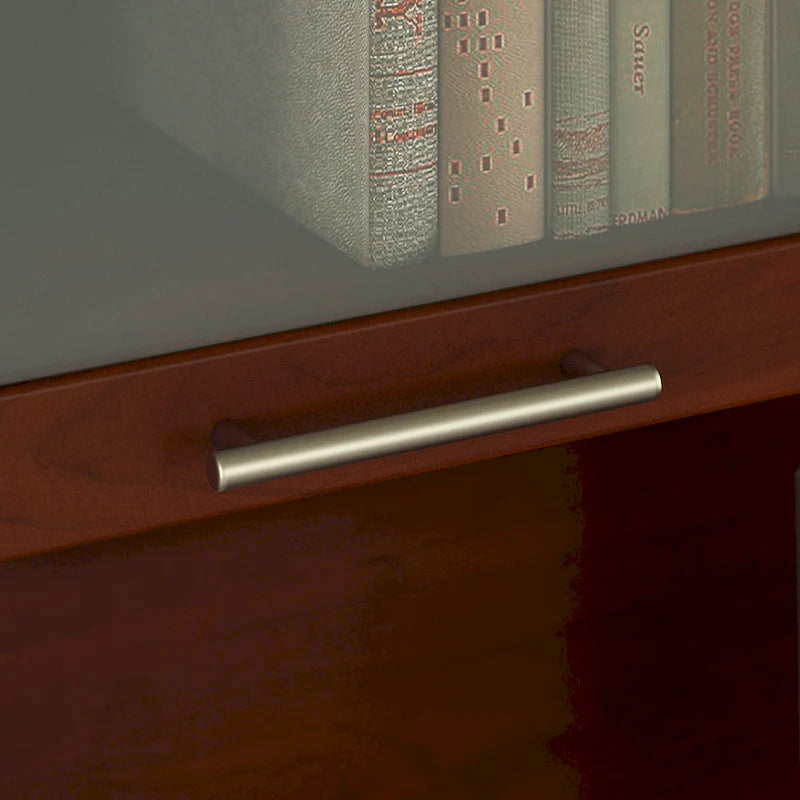 Meuble de rangement Bush Furniture Somerset gris cendré 60W pour bureau en L - 150 cm (L) x 32 cm (l) x 91 cm (H)