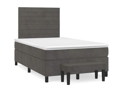 Matelas en velours, 120 x 190 cm, gris