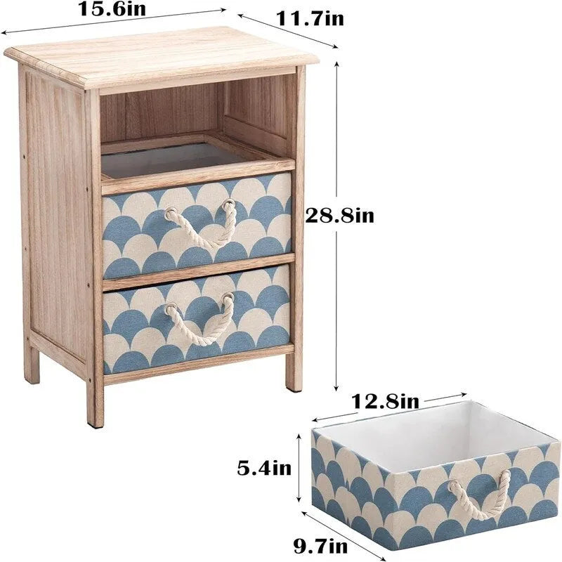 Ensemble de 2 tables de chevet