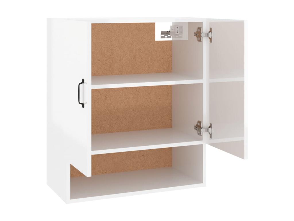 Armoire en bois composite, 60 x 31 x 70 cm, blanche