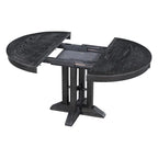 Table de salle à manger ovale extensible de 56 pouces