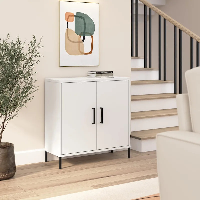 Essence Low Storage Cabinet with Doors by Bush Furniture