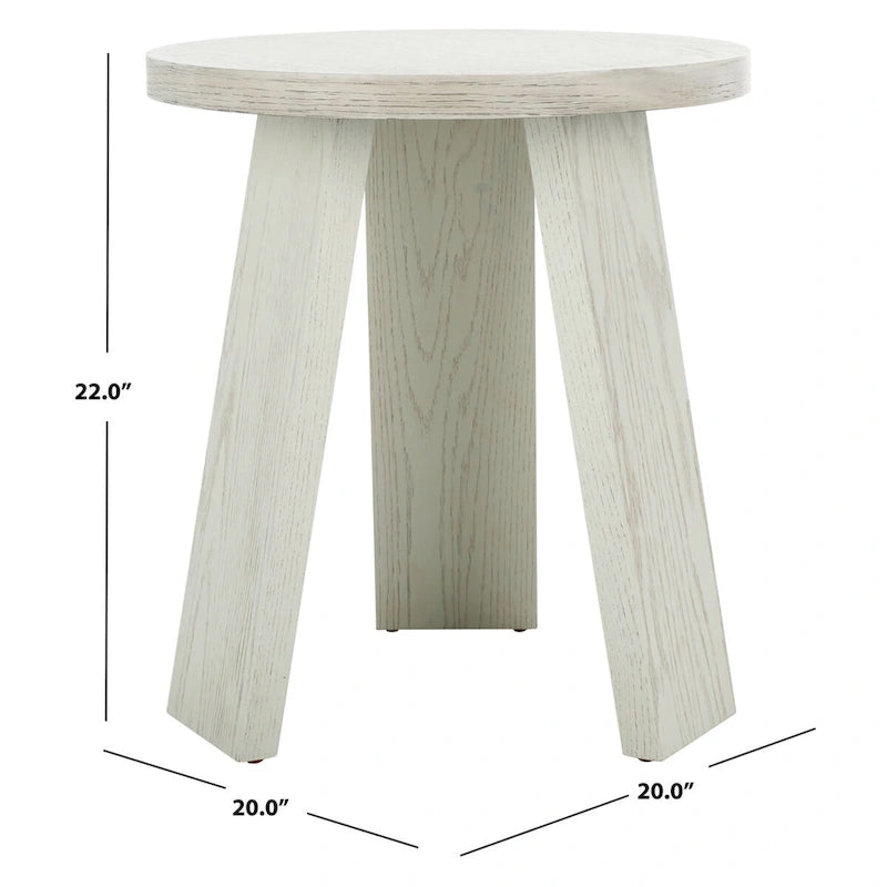 Table d'appoint en bois Julianna de SAFAVIEH Couture - 51 cm (L) x 51 cm (P) x 56 cm (H)