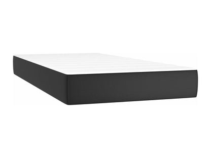 Matelas en similicuir, 120 x 190 cm, noir