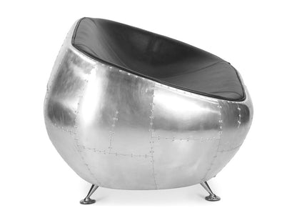 Canapé en cuir noir