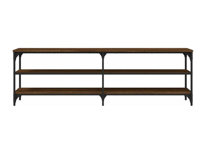 Meuble TV en bois composite, 160 x 30 x 50 cm, marron