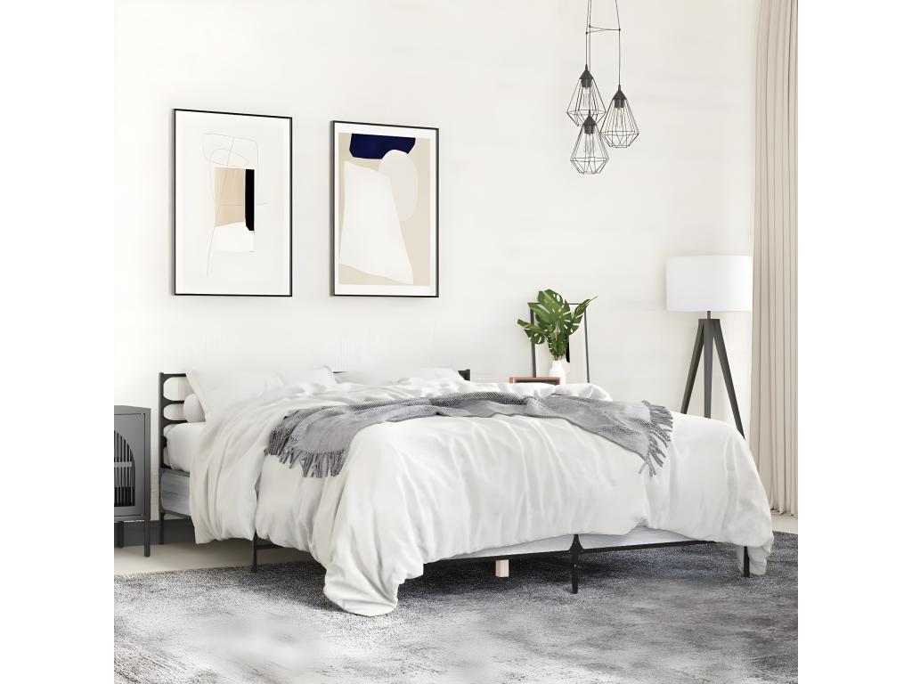 Matelas, 140 x 190 cm, gris