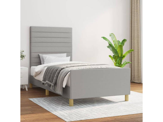 Matelas en tissu, 80 x 200 cm, gris