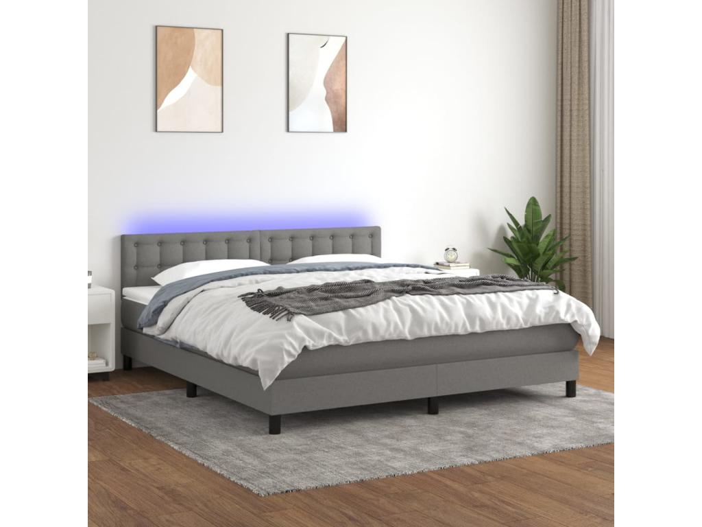 Matelas, 180 x 200 cm, Gris