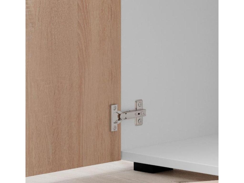 Buffet, 150 x 40 x 80 cm, blanc