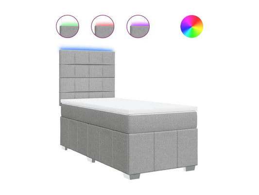 Matelas en tissu, 80 x 200 cm, gris