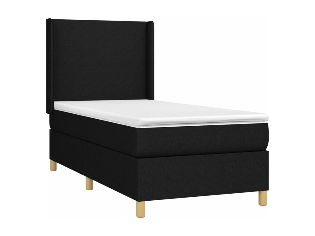 Matelas en tissu, 90 x 190 cm, noir