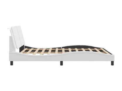 Matelas en similicuir, 160 x 200 cm, blanc