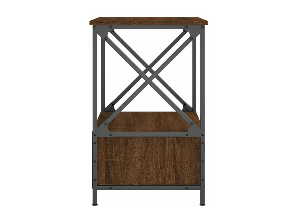 Table en bois composite, 50 x 41 x 65 cm, marron