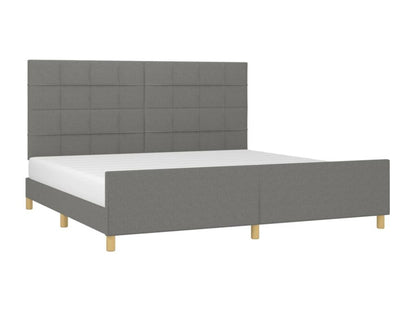 Matelas en tissu, 200 x 200 cm, gris