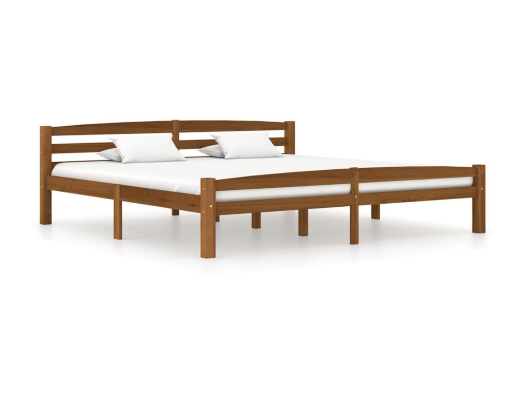 Cadre de lit en pin, 180 x 200 cm, teinte naturelle claire