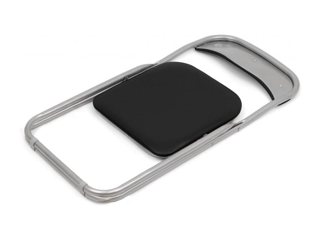 Article en cuir, 43 x 47 cm, noir