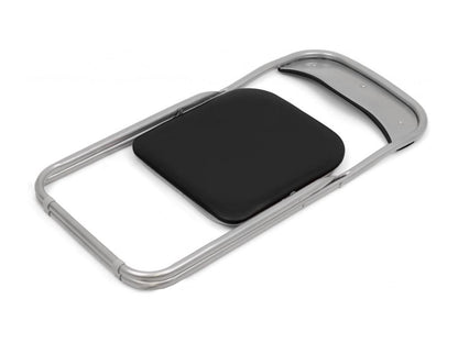 Article en cuir, 43 x 47 cm, noir