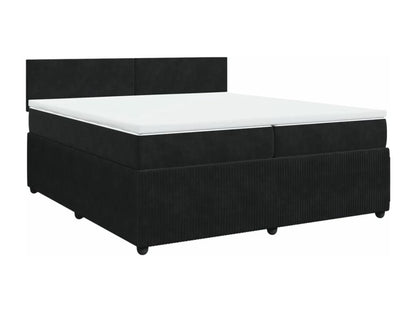 Matelas en velours, 200 x 200 cm, noir