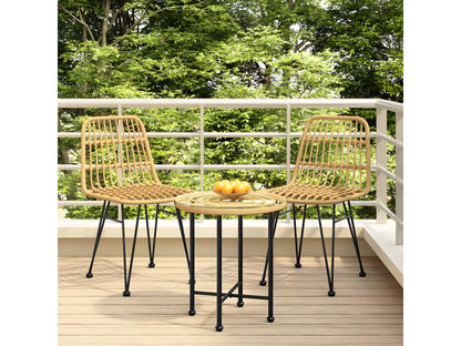 Produit en résine tressée, 248 x 62 x 84 cm, marron