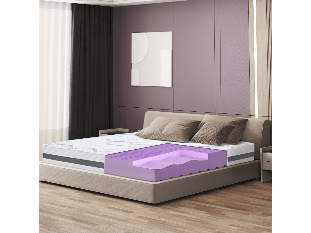 Matelas de 25 cm d'épaisseur, 180 x 220 cm