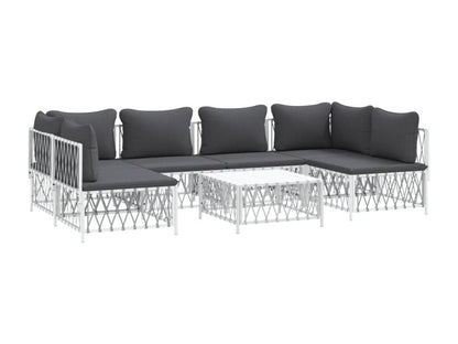 Ensemble de mobilier de jardin, 72 x 72 x 66 cm, gris